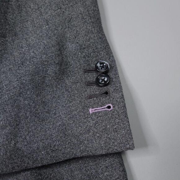 Trunk Club Custom Unstructured Gray Wool Blazer Surgeons Cuffs Designer 44 Chest - Picture 7 of 9